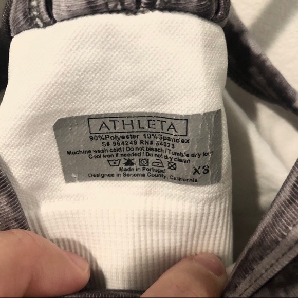 Athleta Purple/Grey Tank Top with Bra - Picture 4 of 4